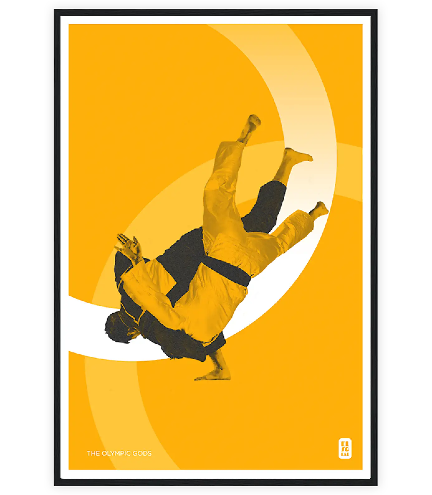 The Olympic Gods - The Judoka - Monochrome